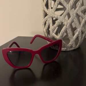 Prada Red Cat-Eye Women's Sunglasses